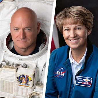 Captain Scott Kelly & Colonel Eileen Collins Headshot